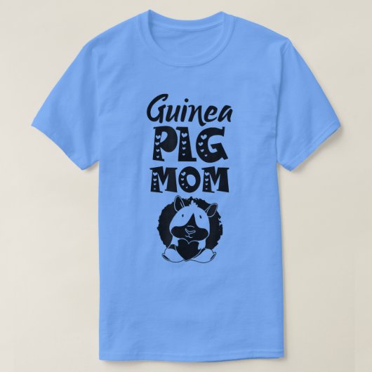 ギニア豚ママ動物かわいい恋人ペットTシャツ Tシャツ (デザイン正面)
