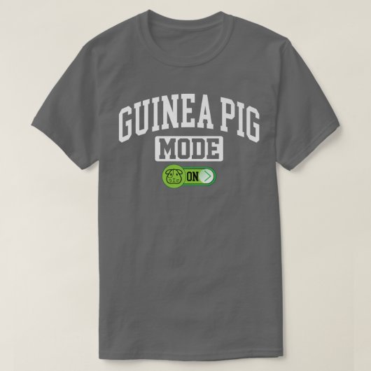 ギニア豚モードおもしろいオンペットギニア豚の恋人 Tシャツ (デザイン正面)