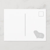 ギニア豚恋しく思のYouポストカード編集可能 ポストカード (裏面)