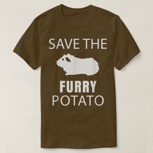 ギニア豚救- The Furry Potato 2087 Tシャツ (デザイン正面)