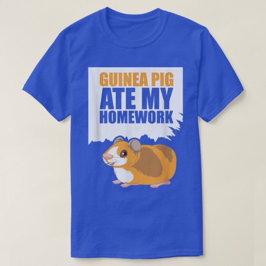 ギニア食べ豚私の宿題ギニア恋人Tシャツ Tシャツ (デザイン正面)