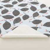 ギニア鳥かわいい鳥のパターン シェルパブランケット (3/4)