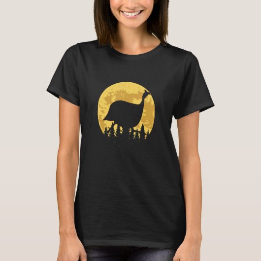 ギニア鳥の森のムーンバード Tシャツ (正面)