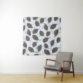 ギニア鳥の青いパターン タペストリー (インサイチュ(横))