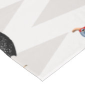 ギニア鳥の鳥のパターン幾何学的 テーブルクロス (アングル)