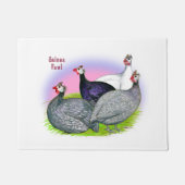 ギニア鳥カルテット ドアマット (正面)