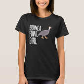 ギニア鳥チキンバードガール Tシャツ (正面)