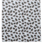 ギニア鳥パターン シャワーカーテン (正面)