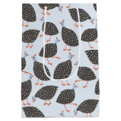 ギニア鳥パターン ミディアムペーパーバッグ (裏面)