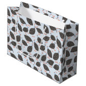 ギニア鳥パターン ラージペーパーバッグ (正面アングル)