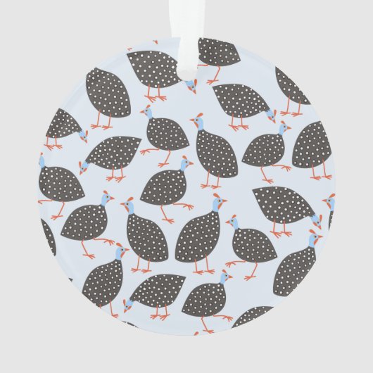 ギニア鳥 オーナメント (裏面)