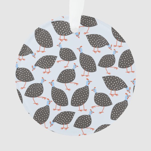 ギニア鳥 オーナメント (正面)