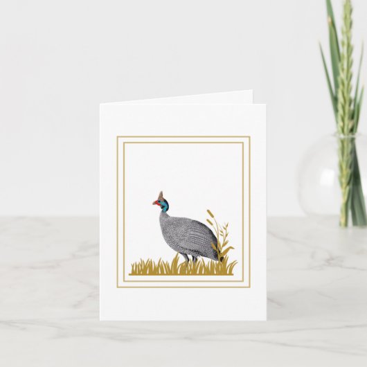 ギニア鳥 カード (正面)