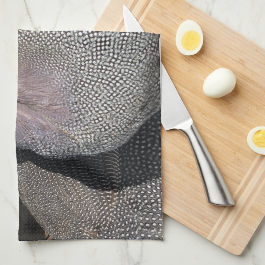 ギニア鳥 キッチンタオル (四つ折り)