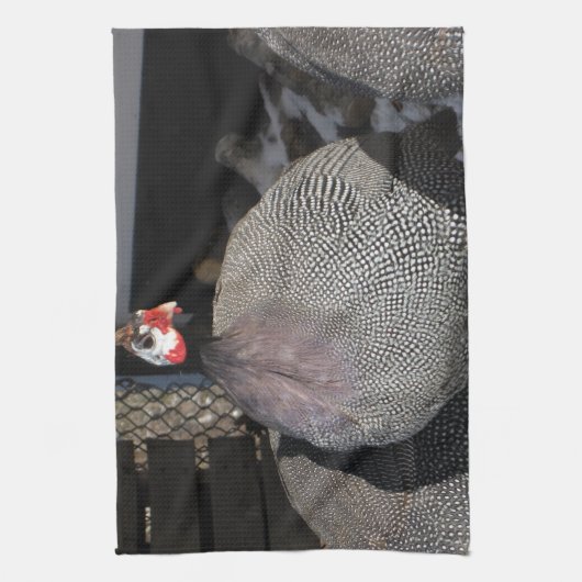 ギニア鳥 キッチンタオル (縦)
