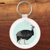 ギニア鳥 キーホルダー (正面)