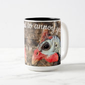 ギニア鳥 ツートーンマグカップ (正面右)