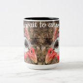 ギニア鳥 ツートーンマグカップ (中央)