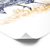 ギニア鳥 フォトプリント            (角)