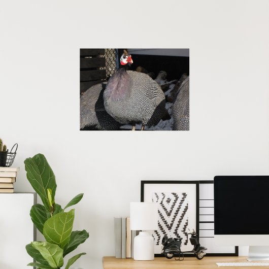 ギニア鳥 ポスター (ホームオフィス)