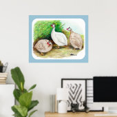 ギニア鳥 ポスター (ホームオフィス)