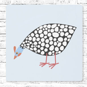 ギニア鳥 メタルプリント