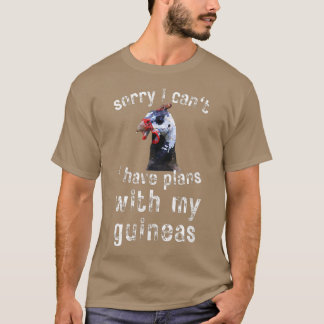 ギニア鶏の養鶏場の鳥の国おもしろいごめんなさい Tシャツ