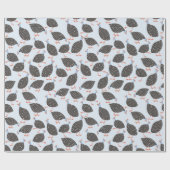 ギニア鶏の鳥柄 ラッピングペーパー (フラット)