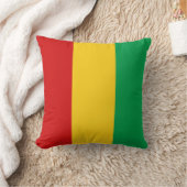 ギニア·コナクリ·フラッグx旗枕 クッション (ブランケット)