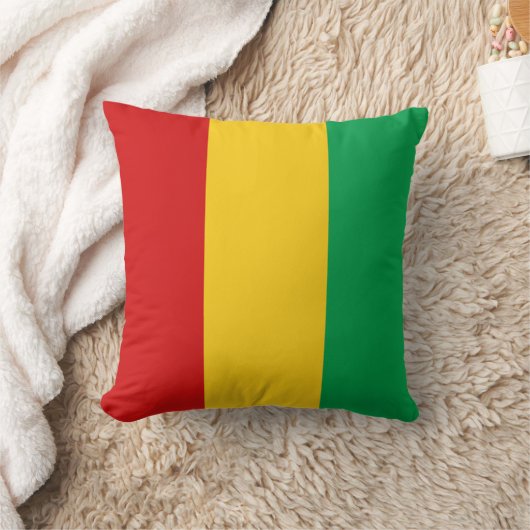 ギニア·コナクリ·フラッグx旗枕 クッション (ブランケット)