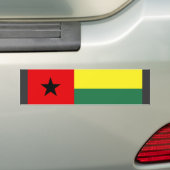 ギニア-ビサウの旗 バンパーステッカー (車上)