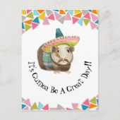 ギニアBe A Day!!自分の素晴らし引用文を追加 ポストカード (正面)