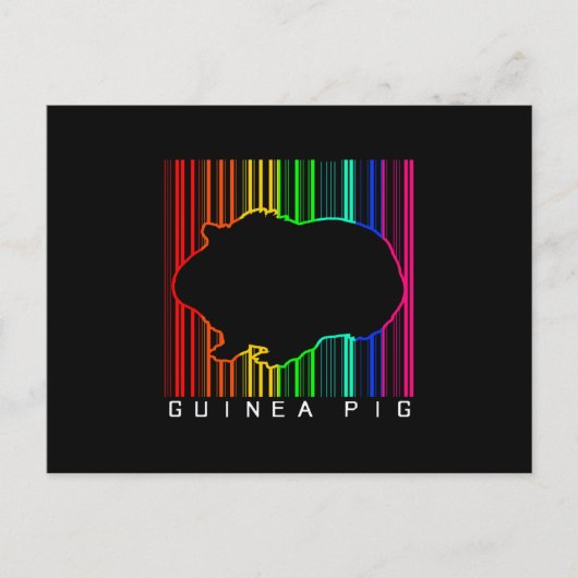 ギニカラフルブタ |かわいいギニア人 |かわいいペット ポストカード (正面)