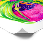 ギニサイケデリックンピグパイルプリント ポスター (角)