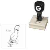 ギニトゥラコバードカートゥーンイラストレーション ラバースタンプ (押印)