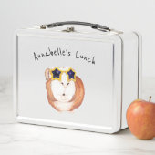 ギニパーソナライズされたア・ピグ・スーパースター付き弁当箱 メタルランチボックス (インサイチュ)