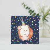 ギニパーソナライズされたンピグパーティの招待状 招待状 (スタンド正面)