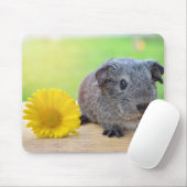 ギニブタ(花のマウスパッド付き) マウスパッド (マウス)