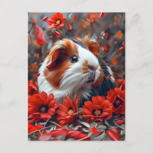 ギニブタ（赤い花） ポストカード