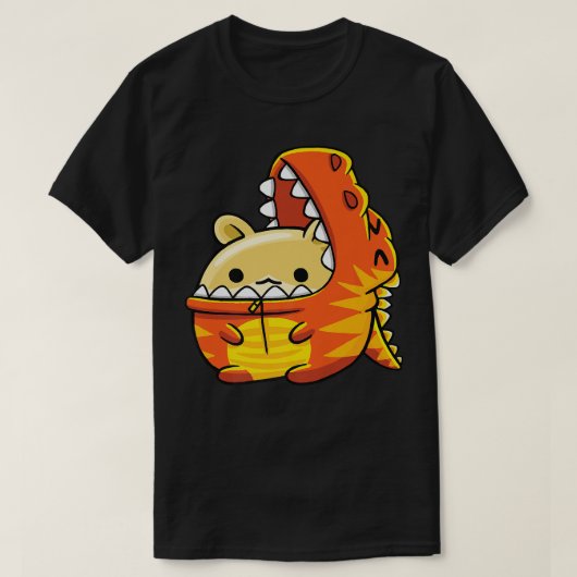 ギニブタTレックス黄金またはSyri Tシャツ (デザイン正面)