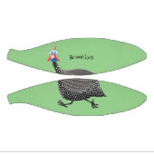 ギニーおもしろいフクロウの鳥のイラストレーション ミニバスケットボール (パネル)