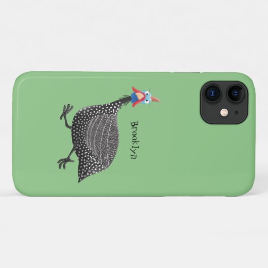 ギニーおもしろいフクロウの鳥のイラストレーション Case-Mate iPhoneケース (裏面(横))