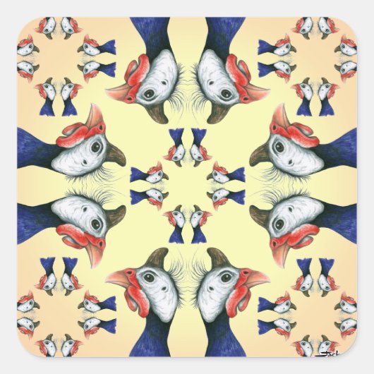 ギニーどこにでも！ スクエアシール (正面)