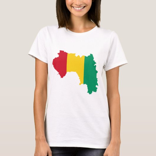 ギニーの旗の地図GN Tシャツ (正面)