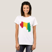 ギニーの旗の地図GN Tシャツ (正面フル)