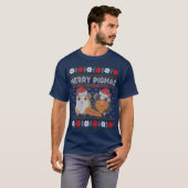 ギニーピグクリスマスメリーピグマスブリーセーター Tシャツ (正面フル)