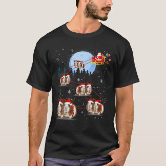 ギニーピグハットトナカイそりサンタアンダークリストム Tシャツ