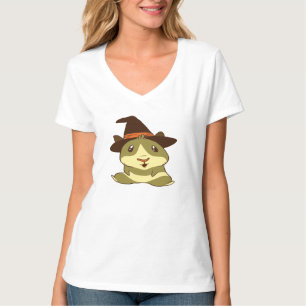 ギニーブタハロウィン魔女 Tシャツ