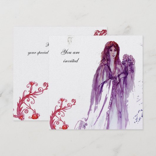 ギニー女王 招待状 (正面/裏面)