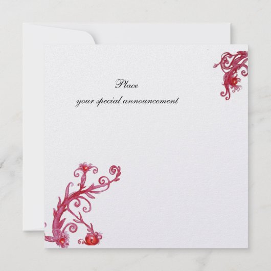 ギニー女王 招待状 (裏面)